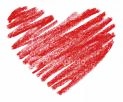 a crayon heart