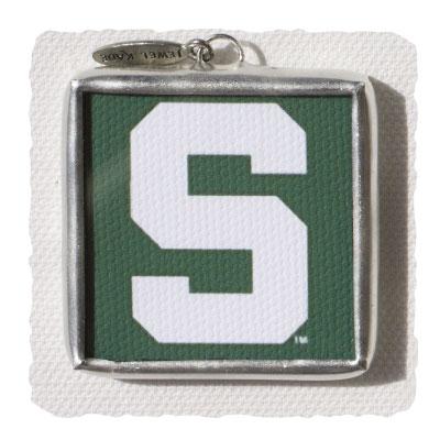 MSU Spartan Charm - back