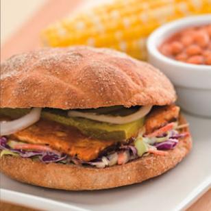 BBQ Tofu burger