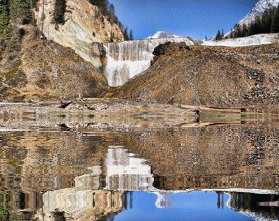 Wapta Falls Reflection