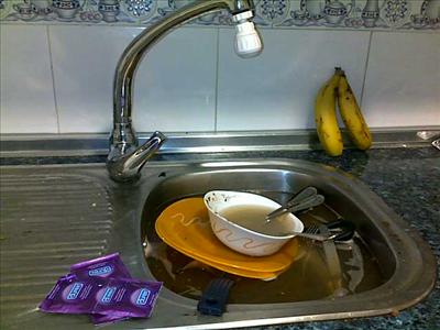 Polvazo en la cocina