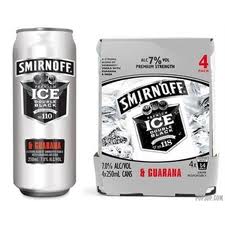 Smirnof Black Ice Cans