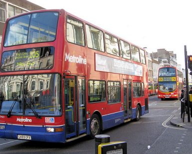 modern London bus