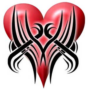 Tribal Serenity Heart