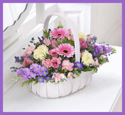 basket flowers