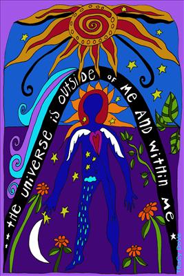 the universe is outside of me and within me
