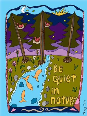 quiet in nature