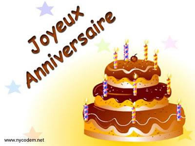 gâteau anniversaire
