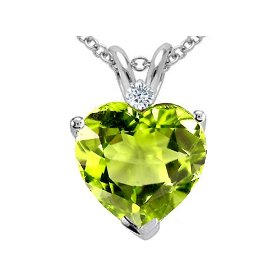 green heart pendant