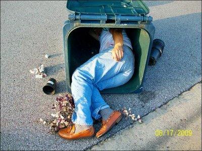 Dude In A Dumpster!
