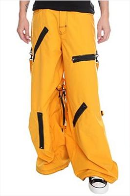 yellow parachute pants