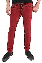 Red skinny jeans