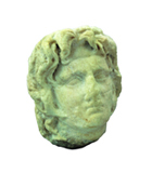 Small Head of Alexander the Great in Marble