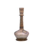Glass Flask with Plant, Animal, and Bird Designs