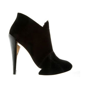 suede black boots