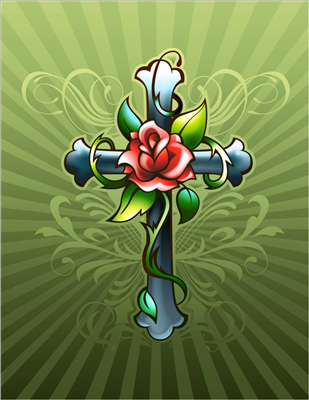 Cross Rose