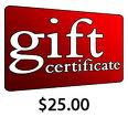 $25 gift certificate for Wallace's Department Store