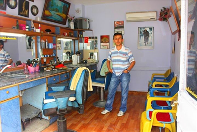 berber Erhandan saç tıraşı