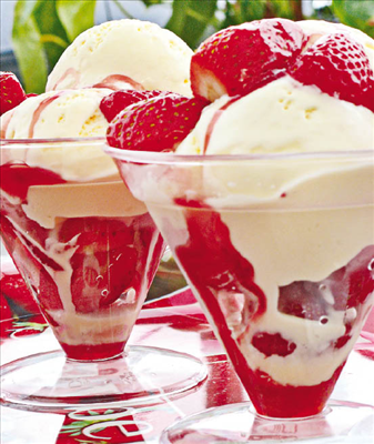 frutilla crema