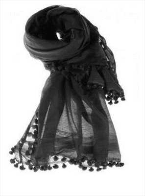 Black Dupatta Scarf