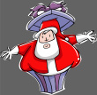Christmas Santa in box 