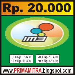 free pulsa  IM3-20 from PRIMAMITRA