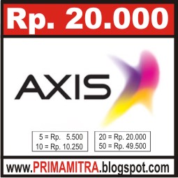 free pulsa AXIS-20 from PRIMAMITRA