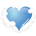Blue Bubble Heart