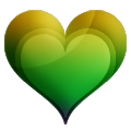 Green Silky Heart 