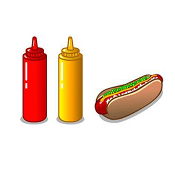 Hot Dog Mustard Ketchup