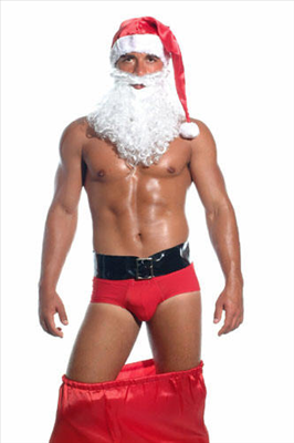 Santa stuffed you in a big red sack cause I asked for you for Christmas