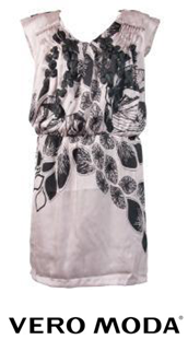 Printed Flowered Mini Dress 