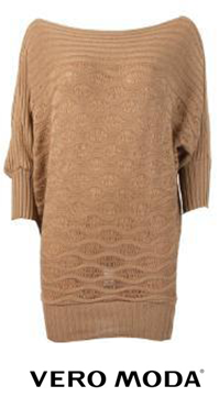 Boat Neck Knit Long Top 