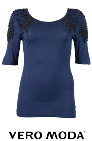 Blue 3/4th Sleeve Top 