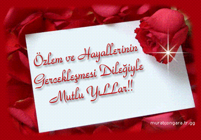 KALBİNE İYİLİK , GÖNLÜNE NUR DOLSUN , MELEKLER PENCERENİZDEN İÇERİ BİNLERCE GÜL KOYSUN , İYİLER HEP YANINDA , KÖTÜLER HEP SİZDEN UZAK OLSUN ,YENİ YILINIZ KUTLU,HUZURLU,MUTLU,SEVGİ DOLU, NEŞENİZ BOL OLSUN İYİ SENELER 