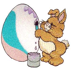 Painting Easter Bunny!