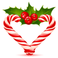 Christmas Candy Cane Heart 