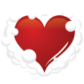 Red Bubble Heart