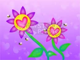flowers coeurs