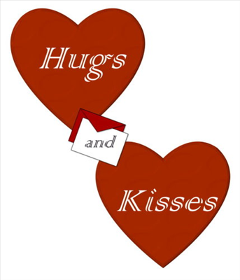 hearts hugs and kisses