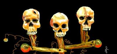 3 skulls....