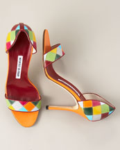 Manolo Blahnik Patchwork d'Orsay