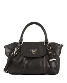 Prada Soft Calfskin Black Satchel $1495