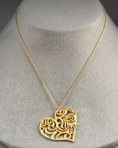 Daniela Swaebe Tribal Heart Pendant