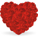 Heart of roses