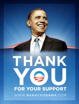 Obama Thanks you