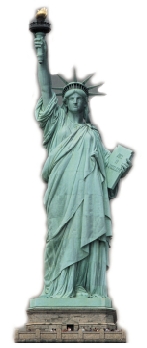 the Statue of Liberty