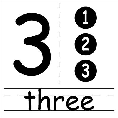 The number 3