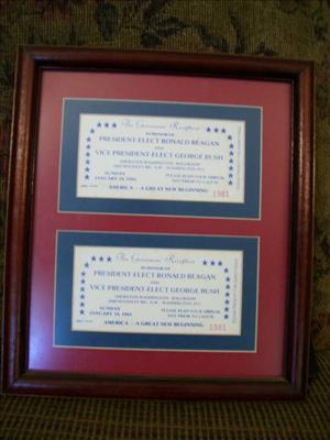 1981 Reagan/Bush Tickets