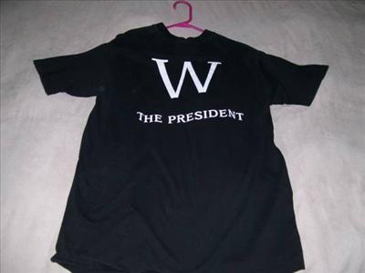 \"W\" the President t-shirt